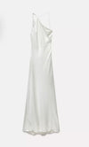 Silver Long Asymmetrical Gown