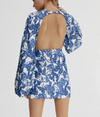 Mini Blue Cutout Dress